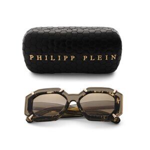 PHILIPP PLEIN Green 53mm Round Sunglasses